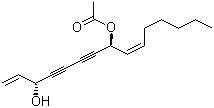 CAS # 41682-30-8, 1,9-Pentadecadiene-4,6-diyne-3,8-diol 8-acetate