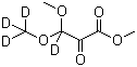 3-Methoxy-3-(methoxy-d3)-2-oxo-propanoic-3-d acid methyl ester molecular structure (CAS 41744-89-2)