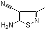 structure of CAS# 41808-35-9, 3-甲基-4-氰基-5-氨基异噻唑