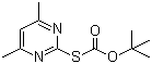 S-Boc-2-mercapto-4,6-dimethylpyrimidine molecular structure (CAS 41840-28-2)