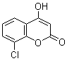 8-Chloro-4-hydroxy-2H-1-benzopyran-2-one molecular structure (CAS 41896-06-4)