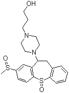 CAS # 41931-98-0, Oxyprothepin 5,8-disulfide, 4-(10,11-Dihydro-8-(methylsulfinyl)dibenzo(b,f)thiepin-10-yl)-1-piperazinepropanol S-oxide