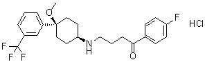 CAS # 42020-76-8, 4'-Fluoro-4-[[4-cis-methoxy-4-trans-(alpha,alpha,alpha-trifluoro-m-tolyl)cyclohexyl]amino]butyrophenone hydrochloride