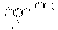 乙酰化白藜芦醇分子结构 (CAS 42206-94-0)