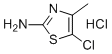 structure of CAS# 42212-83-9, 2-Amino-5-chloro-4-methyl-1,3-thiazole hydrochloride