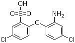 CAS # 42293-27-6, 2-(2-Amino-4-chlorophenoxy)-5-chlorobenzenesulfonic acid, 2-Amino-4,4'-dichlorodiphenyl ether-2'-sulfonic acid