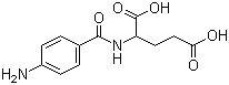 structure of CAS# 4230-33-5, N-(4-Aminobenzoyl)-DL-glutamic acid