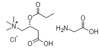 CAS # 423152-20-9, Propionyl-L-carnitine chloride glycinate, Glycine propionyl L-carnitine hydrochloride