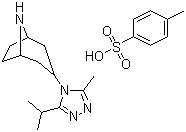 structure of CAS# 423165-08-6, 3-(3-Isopropyl-5-methyl-4H-1,2,4-triazol-4-yl)-8-azabicyclo[3.2.1]]octane p-toluenesulfonate