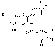 没食子儿茶素没食子酸酯分子结构 (CAS 4233-96-9)