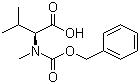 N-苄氧羰基-N-甲基-L-缬氨酸分子结构 (CAS 42417-65-2)