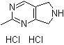 structure of CAS# 424819-90-9, 2-Methyl-6,7-dihydro-5H-pyrrolo[3,4-d]pyrimidine dihydrochloride