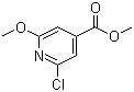 structure of CAS# 42521-10-8, Methyl 2-chloro-6-methoxyisonicotinate