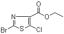 structure of CAS# 425392-44-5, 2-Bromo-5-chloro-4-thiazolecarboxylic acid ethyl ester