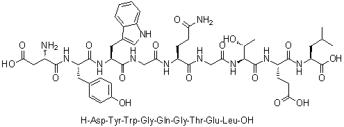 CAS # 425633-60-9, L-alpha-Aspartyl-L-tyrosyl-L-tryptophylglycyl-L-glutaminylglycyl-L-threonyl-L-alpha-glutamyl-L-leucine