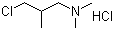 structure of CAS# 4261-67-0, 3-Dimethylamino-2-methylpropyl chloride hydrochloride