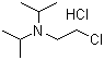 structure of CAS# 4261-68-1, 2-Diisopropylaminoethyl chloride hydrochloride