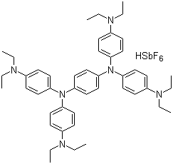 CAS # 4263-38-1, N,N,N',N'-Tetrakis[4-(diethylamino)phenyl]-1,4-benzenediamine hexafluoroantimonate