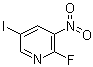 2-Fluoro-5-iodo-3-nitropyridine molecular structure (CAS 426463-16-3)
