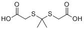 2,2'-[Propane-2,2-diylbis(thio)]diacetic acid molecular structure (CAS 4265-58-1)