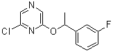 2-氯-6-[1-(3-氟苯基)乙氧基]吡嗪分子结构 (CAS 426829-21-2)