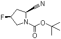 1-Boc-(2S,4S)-2-cyano-4-fluoropyrrolidine molecular structure (CAS 426844-76-0)