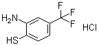 structure of CAS# 4274-38-8, 2-Amino-4-(trifluoromethyl)benzenethiol hydrochloride