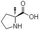structure of CAS# 42856-71-3, (S)-2-Methylproline