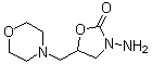 structure of CAS# 43056-63-9, 3-Amino-5-morpholinomethyl-2-oxazolidone