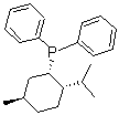 (S)-新薄荷基二苯基膦分子结构 (CAS 43077-29-8)