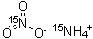 硝酸铵-<sup>15</sup>N<sub>2</sub>分子结构 (CAS 43086-60-8)