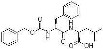 structure of CAS# 4313-73-9, N-苄氧羰基-L-苯丙氨酰-L-亮氨酸