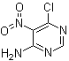 structure of CAS# 4316-94-3, 6-Chloro-5-nitro-4-pyrimidinamine