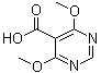4,6-Dimethoxypyrimidine-5-carboxylic acid molecular structure (CAS 4319-93-1)
