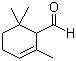 CAS # 432-24-6, alpha-Cyclociral, 1-Formyl-2,6,6-trimethyl-2-cyclohexene, 2,6,6-Trimethylcyclohex-2-ene-1-carbaldehyde