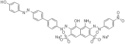 structure of CAS# 4335-09-5, Direct Green 2B