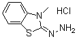 3-Methyl-2-benzothiazolone hydrazone hydrochloride molecular structure (CAS 4338-98-1)