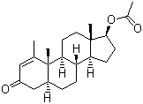 structure of CAS# 434-05-9, Methenolone acetate