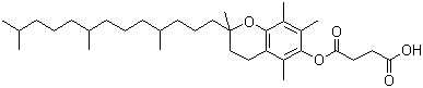 Vitamin E succinate molecular structure (CAS 4345-03-3)