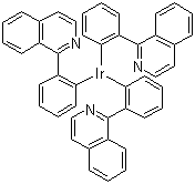 Tris[1-phenylisoquinoline-C2,N]iridium(III) molecular structure (CAS 435293-93-9)