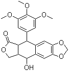 鬼臼毒素分子结构 (CAS 4354-76-1)