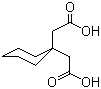 1,1-环己基二乙酸分子结构 (CAS 4355-11-7)