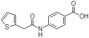structure of CAS# 436088-76-5, 4-[(2-噻吩基乙酰基)氨基]苯甲酸