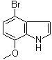 structure of CAS# 436091-59-7, 4-Bromo-7-methoxy-1H-indole