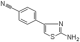 4-(2-氨基-1,3-噻唑-4-基)苯腈分子结构 (CAS 436151-85-8)