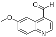 structure of CAS# 4363-94-4, 6-Methoxy-4-quinolinecarboxaldehyde