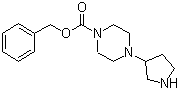 4-(3-Pyrrolidinyl)-1-piperazinecarboxylic acid phenylmethyl ester molecular structure (CAS 436852-08-3)