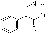 3-Amino-2-phenylpropanoic acid molecular structure (CAS 4370-95-0)