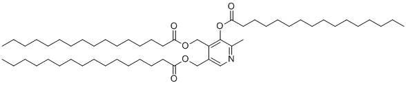 吡哆辛三棕榈酸酯分子结构 (CAS 4372-46-7)