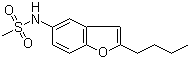 2-丁基-5-[甲磺酰胺基]苯并呋喃分子结构 (CAS 437652-07-8)